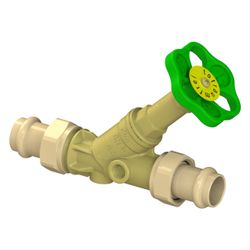 Schlösser Freistromventil mit Pressanschluss AG MULTI, ohne Entleerung und mi... SCHLOESSER-0015822200001 4044997171899 (Abb. 1)
