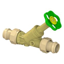 Schlösser Freistromventil mit Pressanschluss AG MULTI, ohne Entleerung und mi... SCHLOESSER-0015825400001 4044997171936 (Abb. 1)