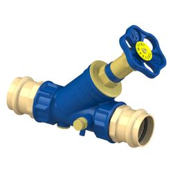 Schlösser KFR-Ventil Blue-tec mit Pressanschluss IG, mit Entleerung und nicht... SCHLOESSER-0016394200001 4044997172575 (Abb. 1)