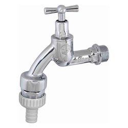 Schlösser Auslaufventil mit Rohrbelüfter, RV, Schlauchverschraubung und Knebe... SCHLOESSER-0017491550001 4044997181218 (Abb. 1)