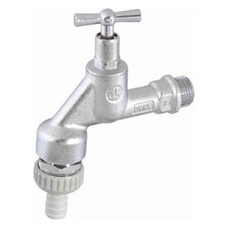 Schlösser Auslaufventil mit Rohrbelüfter, RV, Schlauchverschraubung und Knebe... SCHLOESSER-0017501520001 4044997120620 (Abb. 1)