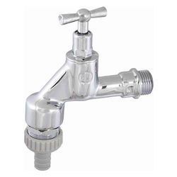Schlösser Auslaufventil mit Rohrbelüfter, RV, Schlauchverschraubung und Knebe... SCHLOESSER-0017501550001 4044997120682 (Abb. 1)