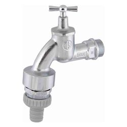Schlösser Auslaufventil mit Rohrbelüfter, RV, Schlauchverschraubung und Knebe... SCHLOESSER-0017502020001 4044997120767 (Abb. 1)