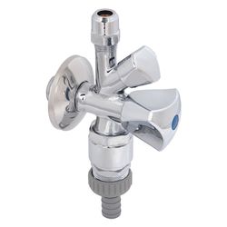 Schlösser Kombi-Eckventil selbstdichtend, mit Rohrbelüfter, Schlauchverschr. ... SCHLOESSER-0017181550001 4044997210024 (Abb. 1)
