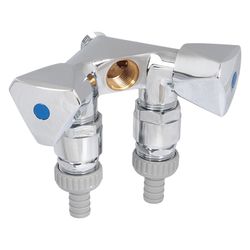 Schlösser Waschgeräte-Doppelventil mit Rohrbelüfter, Schlauchverschr. und Dre... SCHLOESSER-0017891550001 4044997121283 (Abb. 1)