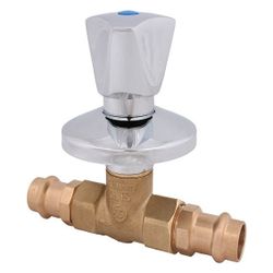 Schlösser Unterputzventil mit Dreikanthaubengriff, Pressanschluss 15mm, Messi... SCHLOESSER-0017981500001 4044997173442 (Abb. 1)