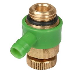 Schlösser Entleerungsventil mit O-Ring, DN 8, 1/4", mit Auslaufring Grün, Mes... SCHLOESSER-0018310800001 4044997127032 (Abb. 1)