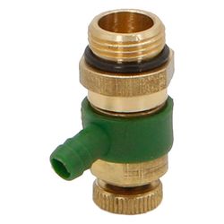 Schlösser Entleerungsventil mit O-Ring, DN 10, 3/8", mit Auslaufring Grün, Me... SCHLOESSER-0018311000001 4044997127094 (Abb. 1)