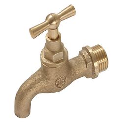 Schlösser Entleerungsventil mit gebogenem Auslauf, DN 15, 1/2" AG, Messing... SCHLOESSER-0018341500001 4044997127155 (Abb. 1)