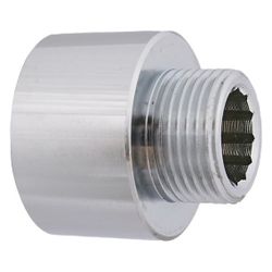 Schlösser Messing-Verlängerung, DN 20, 3/4" IG x 1/2" AG, Messing verchromt... SCHLOESSER-0018422050001 4044997127551 (Abb. 1)
