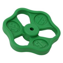 Schlösser Handrad mit Schraube und Button, 100x10mm, Polyamid, Grün... SCHLOESSER-0018591000001 4044997128688 (Abb. 1)