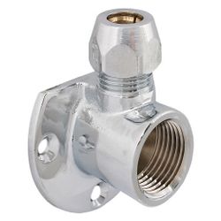 Schlösser Wandscheibe mit Quetschverschraubung, DN 10, 1/2" x 3/8" x 10mm, ve... SCHLOESSER-0018721510001 4044997130360 (Abb. 1)