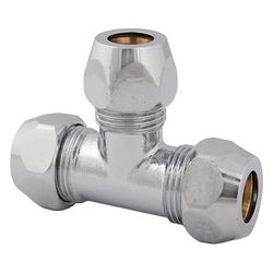 Schlösser T-Stück mit drei Quetschverschraubungen, DN 10, 3/8" x 10mm, verchr... SCHLOESSER-0018811010001 4044997130940 (Abb. 1)