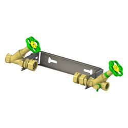 Schlösser Wasserzähler-Einbaugarnitur waagerecht, Dauerdurchfluss Q3 4m3/h, 1... SCHLOESSER-0022102500001 4044997133583 (Abb. 1)
