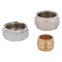 Schlösser Klemmverschraubung für Kupferrohr, Weichrohr und Stahlrohr, D 15mm,... SCHLOESSER-0033161550002 4044997136492 (Abb. 1)