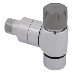 Schlösser Thermostatventil, Eckform, DN 15, 1/2", Reinweiß... SCHLOESSER-0036001510001 4044997137574 (Abb. 1)