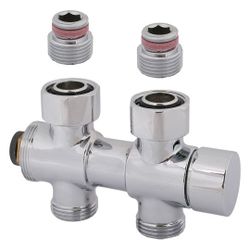 Schlösser Duoplex Kombiarmatur, voreinstellbar und entleerbar, Durchgangsform... SCHLOESSER-0036201550002 4044997137741 (Abb. 1)