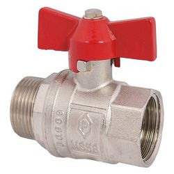 Schlösser Kugelhahn voller Durchgang, DN 10, 3/8" AG x IG, Baulänge 47mm, Flü... SCHLOESSER-0062351020001 4044997144534 (Abb. 1)