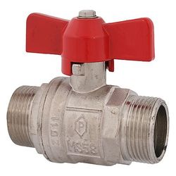 Schlösser Kugelhahn voller Durchgang, DN 10, 3/8" AG x AG, Baulänge 54mm, Flü... SCHLOESSER-0062551020001 4044997144619 (Abb. 1)