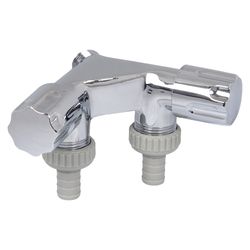 Schlösser Waschgeräte-Doppelventil mit Schlauchverschraubung und Designgriff,... SCHLOESSER-0071791550001 4044997186695 (Abb. 1)