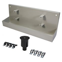 Schlösser Entleerungsrinne, 4-fach, mit Ablaufverschraubung, Dichtung und Bef... SCHLOESSER-0074800400001 4044997197042 (Abb. 1)