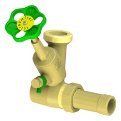 Schlösser Abzweig-T-Ventil, Freistromventil mit steigender Spindel, DN 25, Ei... SCHLOESSER-0075002502001 4044997146316 (Abb. 1)