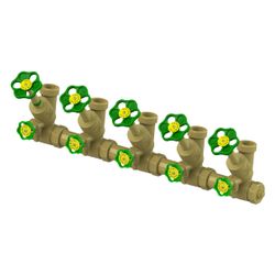 Schlösser ATV-Verteiler mit steigender Spindel, 5-fach, DN 32, Eingang 1 1/4"... SCHLOESSER-0075553201001 4044997227503 (Abb. 1)