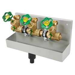Schlösser ATV-Station mit steigender Spindel, 3-fach, DN 25, Eingang 1", ober... SCHLOESSER-0075632502001 4044997187210 (Abb. 1)
