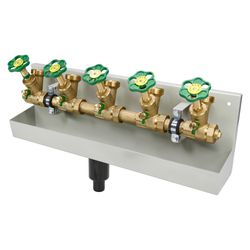 Schlösser ATV-Station mit steigender Spindel, 5-fach, DN 25, Eingang 1", ober... SCHLOESSER-0075652502001 4044997146705 (Abb. 1)