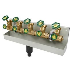 Schlösser ATV-Station mit steigender Spindel, 5-fach, DN 25, Eingang 1 1/4", ... SCHLOESSER-0075652503001 4044997161272 (Abb. 1)
