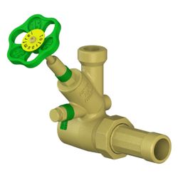 Schlösser Abzweig-T-Ventil, KFR-Ventil mit steigender Spindel, DN 20, Eingang... SCHLOESSER-0076002001001 4044997161326 (Abb. 1)