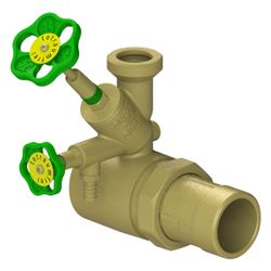 Schlösser Abzweig-T-Ventil, KFR-Ventil mit steigender Spindel, DN 25, Eingang... SCHLOESSER-0076002505001 4044997161357 (Abb. 1)