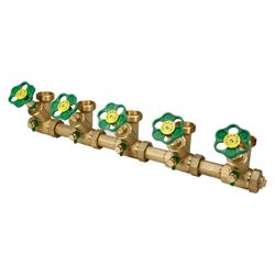 Schlösser ATV-Verteiler mit nichtsteigender Spindel, 5-fach, DN 25, Eingang 1... SCHLOESSER-0077552502001 4044997176900 (Abb. 1)