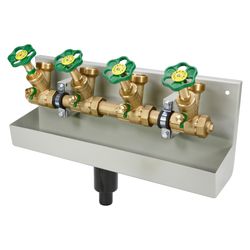 Schlösser ATV-Station mit nichtsteigender Spindel, 4-fach, DN 25, Eingang 1",... SCHLOESSER-0077642502001 4044997161593 (Abb. 1)