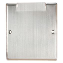 Schlösser Abdeckung mit Schrauben, 1-fach, Chrom-Nickel-Stahl, mattiert... SCHLOESSER-0082061504001 4044997201039 (Abb. 1)