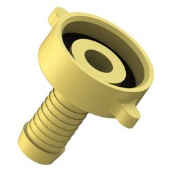Schlösser Messing-Schlauchverschraubung, schwere Ausführung, 2-teilig, flachd... SCHLOESSER-GA34028000001 4044997162729 (Abb. 1)