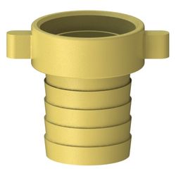 Schlösser Messing-Schlauchverschraubung, 2-teilig, flachdichtend, 1 1/2" x 1 ... SCHLOESSER-GA34115000001 4044997162903 (Abb. 1)