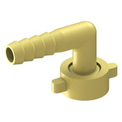 Schlösser Winkelverschraubung flachdichtend, 3/8" x 1/2", Messing blank... SCHLOESSER-GA34190000001 4044997163153 (Abb. 1)