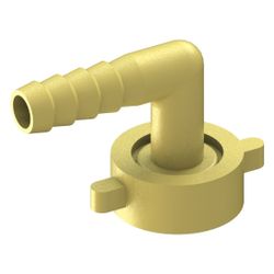 Schlösser Winkelverschraubung flachdichtend, 3/8" x 3/4", Messing blank... SCHLOESSER-GA34196000001 4044997163207 (Abb. 1)