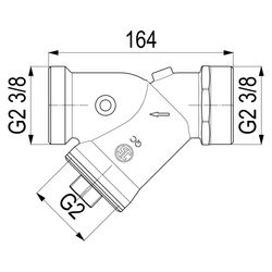 Schlösser Schmutzfänger mit Außengewinde MULTI, ohne Entleerung, DN 50, 2 3/8... SCHLOESSER-0010725000001 4044997159491 (Abb. 1)