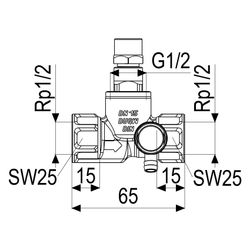 Schlösser Durchgangsventil mit Muffenanschluss, Entleerung, steigender Spinde... SCHLOESSER-0011121500001 4044997110812 (Abb. 1)
