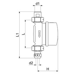 Schlösser Waschtischzähler Bauart WETW, für KW bis 90 Grad C, Q3 2,5m3/h, Ein... SCHLOESSER-00125T0806001 4044997221693 (Abb. 1)