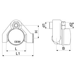 Schlösser Badewannenzähler, Bauart BWW, bis 90 Grad C, Dauerdurchfluss Q3 2,5... SCHLOESSER-00127T0830001 4044997225790 (Abb. 1)