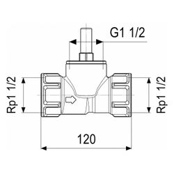 Schlösser Rückschlagventil mit Geradsitz und Muffenanschluss, DN 40, 1 1/2" I... SCHLOESSER-0012054000001 4044997111222 (Abb. 1)