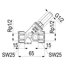 Schlösser Rückflussverhinderer mit Muffenanschluss und ohne Entleerung, DN 15... SCHLOESSER-0013251500001 4044997159576 (Abb. 1)
