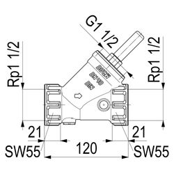 Schlösser Rückflussverhinderer mit Muffenanschluss und ohne Entleerung, DN 40... SCHLOESSER-0013254000001 4044997159613 (Abb. 1)