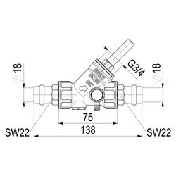 Schlösser Rückflussverhinderer mit Pressanschluss IG und Entleerung, DN 20, P... SCHLOESSER-0013381800001 4044997159774 (Abb. 1)