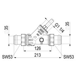 Schlösser Rückflussverhinderer mit Pressanschluss AG MULTI und Entleerung, DN... SCHLOESSER-0013873500001 4044997160374 (Abb. 1)