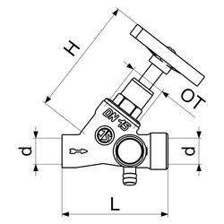 Schlösser Schrägsitzventil mit Entleerung, ohne Lötverschraubung, mit steigen... SCHLOESSER-0014551200001 4044997113097 (Abb. 1)