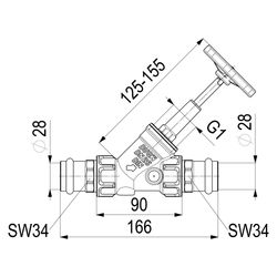 Schlösser Freistromventil Blue-tec mit Pressanschluss IG, ohne Entleerung und... SCHLOESSER-0015092800001 4044997170885 (Abb. 1)